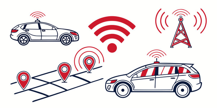 Connected vehicles using wireless technology for real-time data exchange and communication