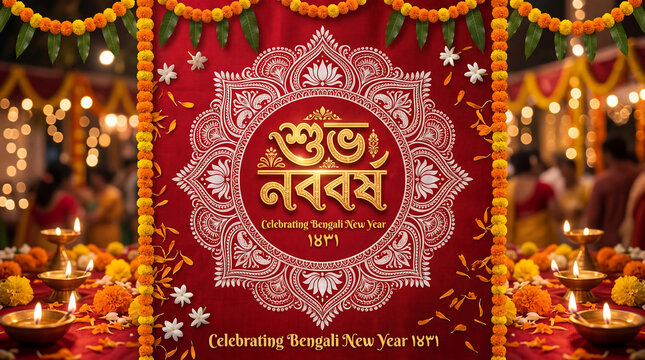 Pohela Boishakh marks the Bengali New Year, celebrated with traditional rituals, alpana art, festive foods, cultural fairs, and joyful community gatherings.