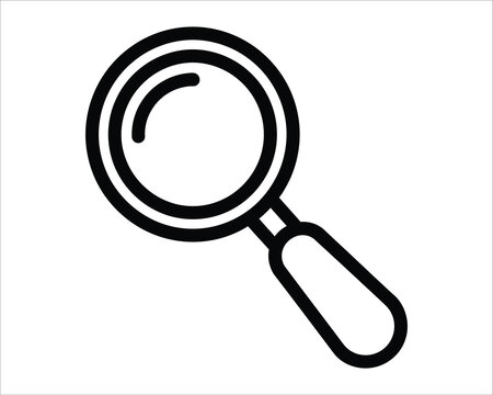 Magnifying glass icon for search and investigation
