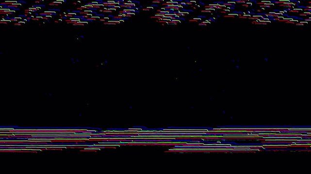 Vhs static error glitch effect with split rgb overlay for futuristic video editing