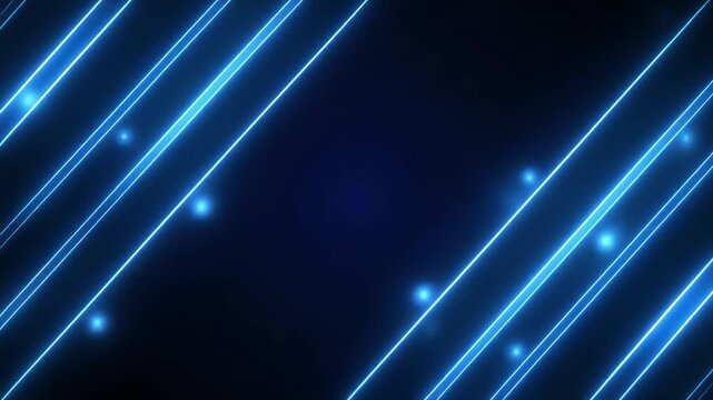Seamless looping smooth parallel neon stripes cinematic flowing diagonally deep black background luminous refined visuals motion gradient