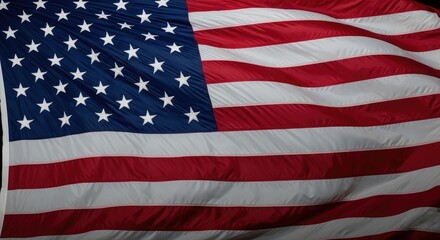 Obraz premium American flag waving in the wind