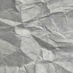 Obraz premium Crumpled gray textured paper surface closeup