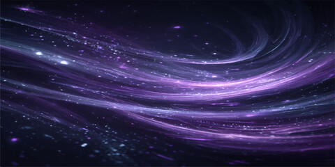 An abstract deep blue nebula glows within a dark starry universe featuring a bright cosmos starfield and distant fantasy planets in the outer reaches of space © PAGLAA