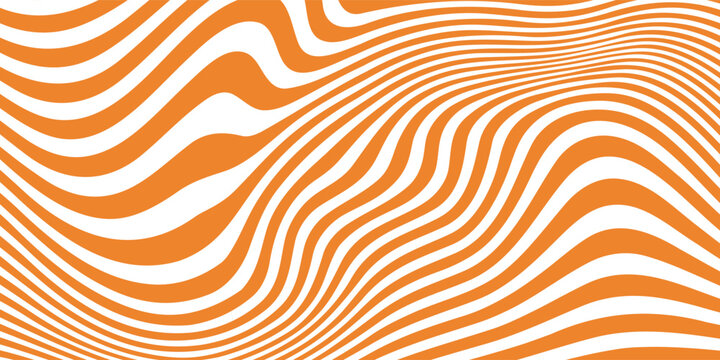 Wavy caramel background. Vector pattern with candy texture. Liquid chocolate illustration