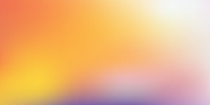 Smooth and blurry colorful gradient mesh background. Modern bright rainbow colors. Easy editable soft colored vector banner template. Premium quality