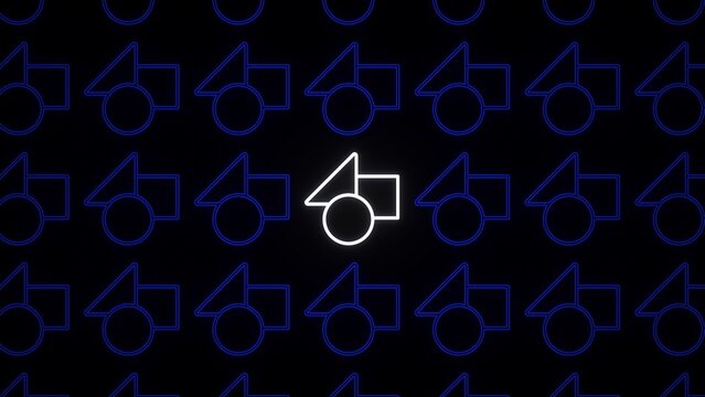 Duplicated Logo Outline Kinetic Typography Modern Animation