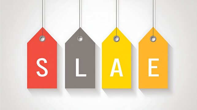 Sale Discount Tags Letters Slae High Resolution Image