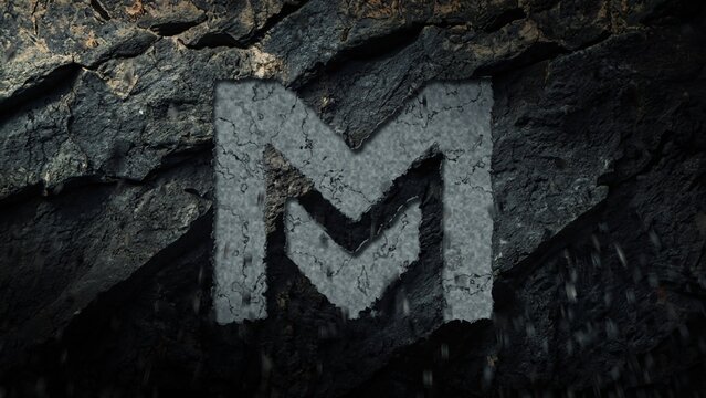 Exploding Rock Grunge Cracking Texture Logo Reveal