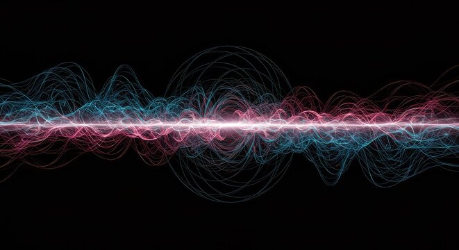 Flowing abstract geometry defining a boundaryless multidimensional wave structure, suggesting complex physics and movement, oscillation, ripple, wave