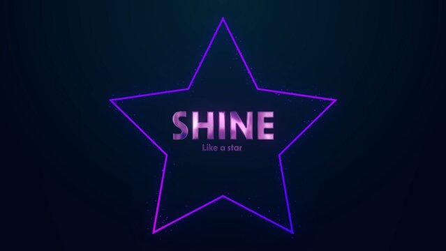 Floating Particles Star Glow Shine Title