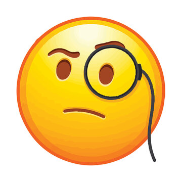 Skeptical Monocle Emoticon