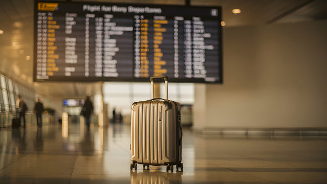 Airport Flight Delay Board Blur