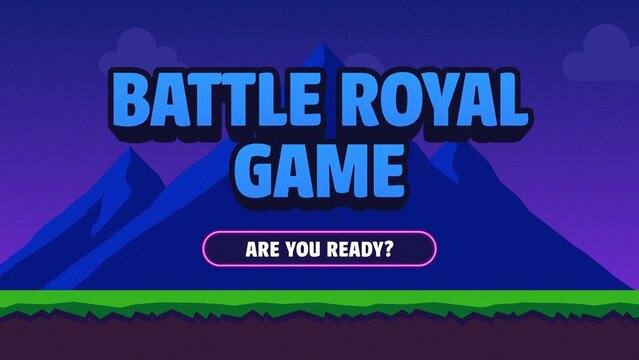 Game Shooter Cartoon Fun Colorful Battle Royal Title Intro