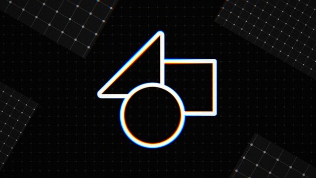 Glitch RGB Grid Modern Urban Strobe Logo Reveal