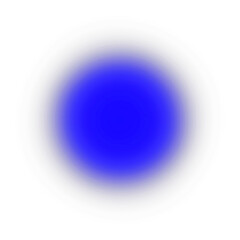 A vibrant glowing blue circle with a dark grey gradient edge and a black border on a transparent background creating a luminous abstract effect © MonuZone
