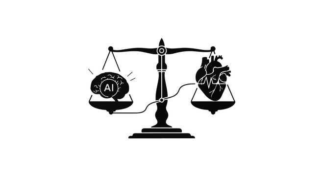 balance between artificial intelligence and human heart