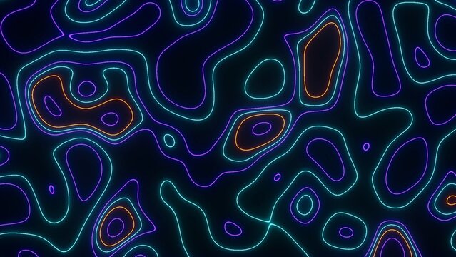 Glowing Lines Grid Modern HUD Look Sci-Fi Background