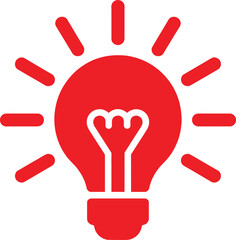 Obraz premium A creative lightbulb icon with a heart inside symbolizing love and innovation