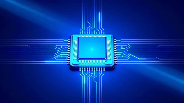 Microchip with circuit connections