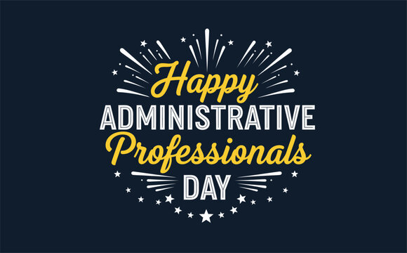 Administrative professionals day celebration graphic