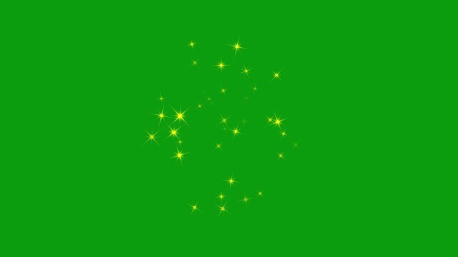 Glitter sparkle animated stars on black screen, 3D ultra HD shimmering particles, white shining dust light, magical twinkle glitter overlay background animation loop.