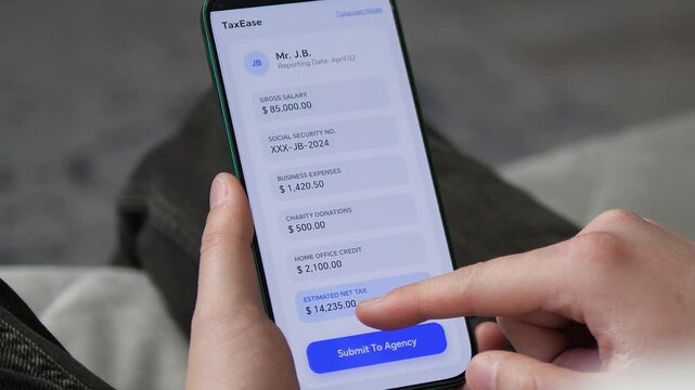 Close-up of a person checking a detailed vehicle history report on a smartphone. Finger scrolls through specs, mileage, and accident records. Perfect for used car sales, automotive insurance, and