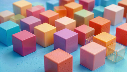Obraz premium colorful blocks background