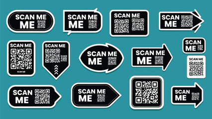 Collection of various traffic and directional road signs on a blue background Vector