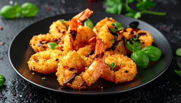 Garnelen mit Tropfen Balsamico