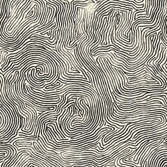 Abstract seamless pattern with digital ink fingerprint lines. Abstract seamless pattern creating organic digital ink lines resembling fingerprints