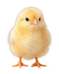 Fototapeta premium PNG Adorable fluffy yellow baby chick