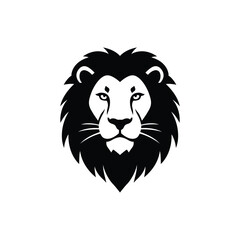Lion head Vector Illustration  Silhouette Logo Design © Toufik