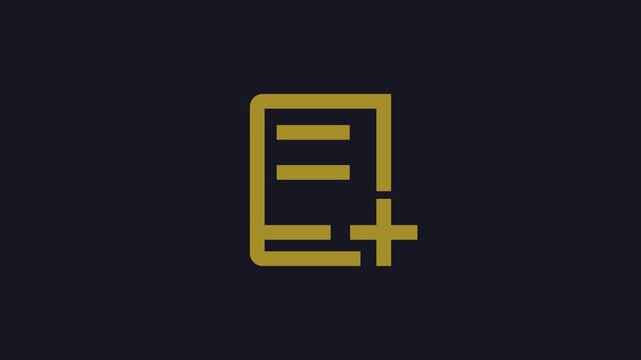 Dictionary icon animation with dark blue background