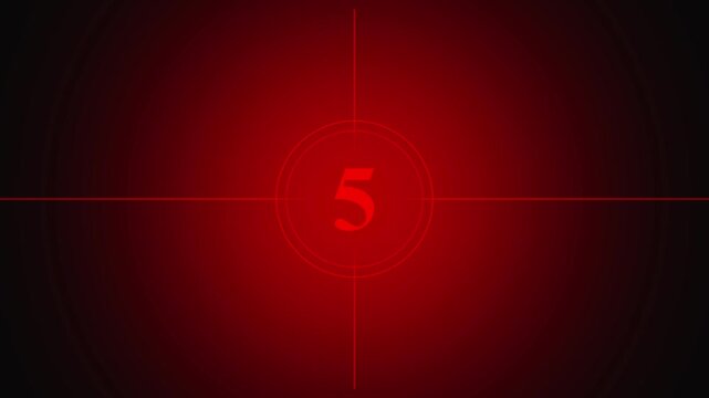 10 seconds realistic vintage old movie countdown intro animation .Countdown movie from 10 to 1 number old film timer count in grey retro style vintage video timer.