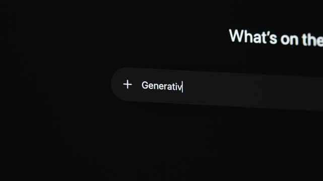 Typing Generative Ai into Text Box