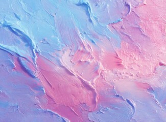 Fototapeta premium Abstract background showing smeared brushstrokes in shades of pink and blue paint