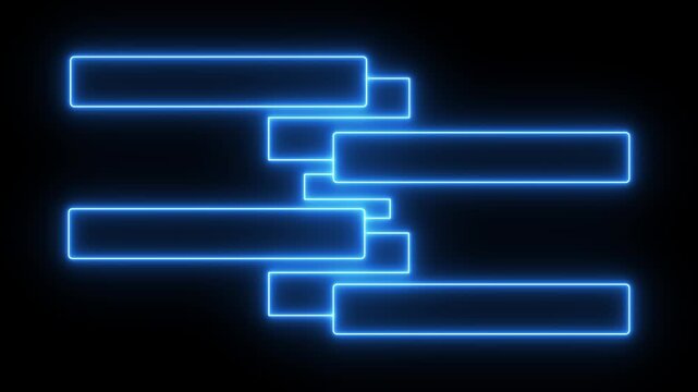 Glowing, purple, neon four frames HUD line annotation animation. This tech border UI viewfinder video is full HD and looping.