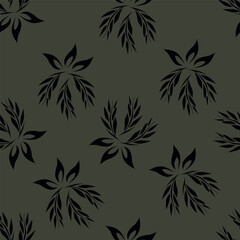 Fototapeta premium pattern, seamless, flower, floral, wallpaper, vector, ornament, decoration, design, leaf, vintage, illustration, texture, art, decor, textile, nature, damask, fabric, ornate, retro, style,