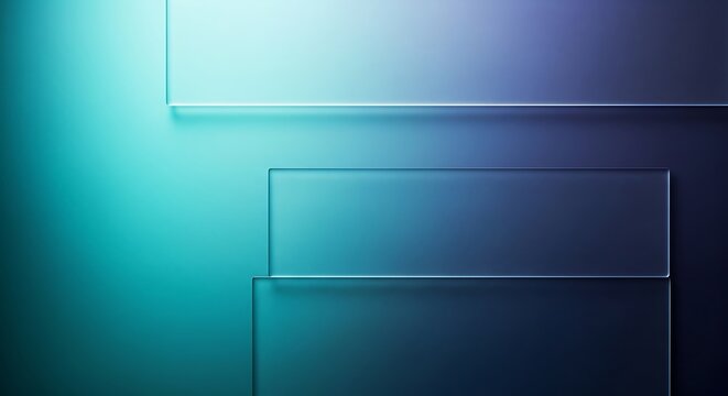 A blue and purple gradient background with rectangles