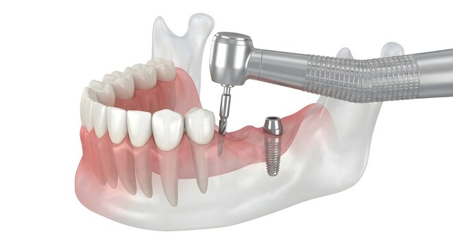 Procedimiento Odontol&oacute;gico de Colocaci&oacute;n de Implantes en Mand&iacute;bula Inferior