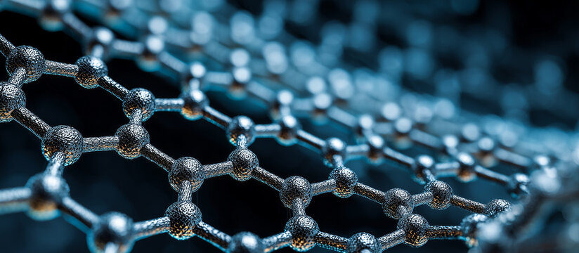Extreme macro view of a carbon nanotube hexagonal lattice for nanotechnology and advanced material science engineering