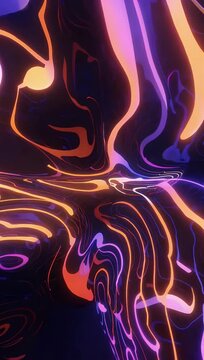 Seamless purple wavy line animation that cycles through pink and orange tones designed as versatile abstract background for high quality video editing and modern digital presentations