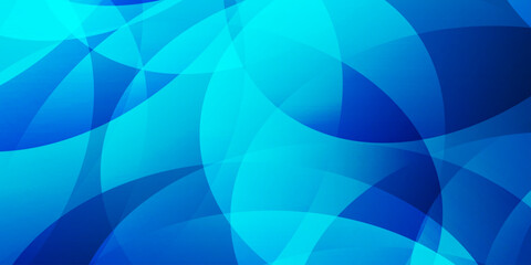 Obraz premium Abstract blue background with overlapping circular shapes and soft gradients for tech design. abstract background featuring dynamic overlapping blue circles and transparent layers. 