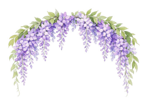 PNG Elegant floral arch illustration