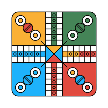 Pachisi game board illustration