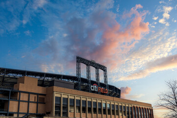 Naklejka premium Citi FIeld home of the New York Mets MLB Team in Flushing New York USA