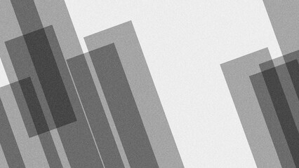 Fototapeta premium Modern Geometric Background with Overlapping Transparent Squares and Grey Grainy Texture