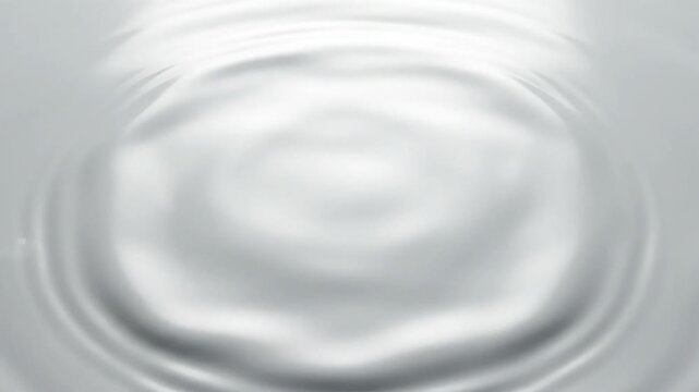 Minimal circular ripple waves expanding smoothly from the center forming elegant seamless loop abstract motion background.
