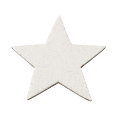 Obraz premium PNG Textured white star shape